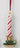 POLYRESIN RED/WHITE STRIPE CANDLE ORN