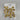 Gold Metal Jingle Bells Clips 4/pc