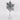 Shinny silver snowflake 
tree topper