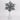 Shinny silver snowflake 
tree topper