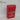Red iron mailbox