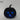 6.75" Halloween Lighted Black Pumpkin