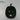 7.5" Halloween Black Lighted Pumpkin
