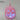 7.5" Halloween Lighted Pink  Pumpkin