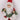 Santa holding garland ornament