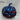 13"H. Halloween Table Top Lighted Blue Pumpkin