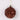 Plastic burgundy textured ornament