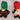 Fabric Nutcarcker Ornament Red & Green Hat
