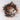 24" Halloween Wreath with Small Skulls & Pumpkins