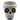 Halloween 4.5“H Ceramic Skull Container
