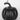 HALLOWEEN 4"H BLACK PUMPKIN DECOR
