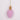 Fabric foam pink lightbulb ornament