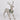 Silver standing reindeer