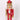 Red nutcracker holding staff