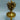 9.5"H. Gold Metal Pinecone Stocking Holder