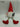 19"H. Christmas Red Shelf Sitter Gnome