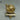 5.75"H. Gold Ornament on Stocking Holder