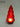 6.25"H. Red Glass Lighted Tree.
