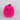 8.25" Halloween Pink  Flocked Pumpkin