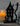 10"H. Halloween Metal Haunted House