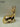 5.7" Ceramicn Electroplated Gold Sitting Reindeer