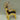 7.5" Ceramicn Electroplated Gold Standing Reindeer