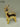 7.5" Ceramicn Electroplated Gold Standing Reindeer
