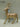 12.75" Gold Glitter Standing Reindeer