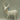 13.0" White Glitter Standing Reindeer