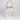 LED Lighted White Ceramic Lantern