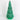 LED Lighted Green Glass Tree Cone