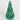 LED Lighted Green Glass Tree Cone