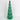 LED Lighted Green Glass Tree Cone