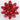 LED Lighted Red Metal Ribbon Bow 