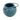 Garden Ceramic Distressed Blue Lantern