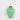 Green glass ornament