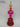 Glass Red Ombre' Finial