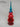 Glass Red/Blue Ombre' Finial
