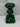 Green Glass Candle Holder