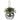 Shiny silver jingle bell ornament