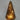 Orange Textured Glass Lighted Cone Tree
