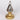 Glass finial tabletop decor