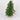 Green tabletop pine tree