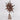 Brown glittered jewelled star 
tree topper