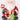 Resin glittered Santa stocking holder