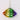 Rainbow lips ornament