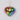 Rainbow heart ornament