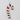 Red candy cane ornament