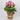 Spring Dark Pink Florals on Jute Base
