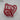 Glass Red/Clear Knot 